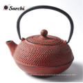 Conjunto de bule e teacup de ferro fundido chinês com filtro e Trivet